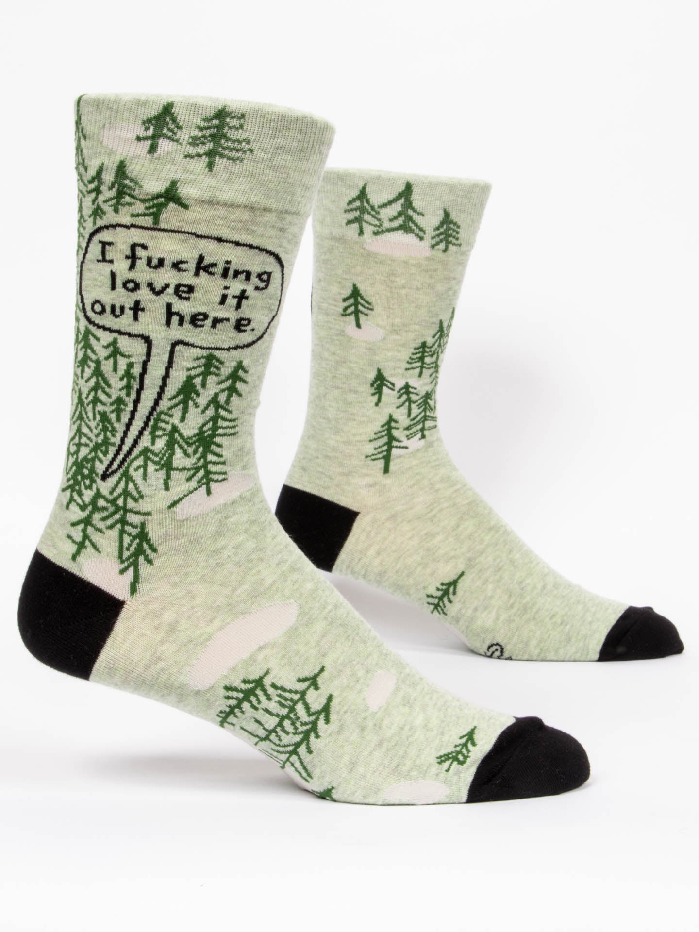 Blue Q Men’s Crew – “Fucking Love It Out Here Men's Socks”