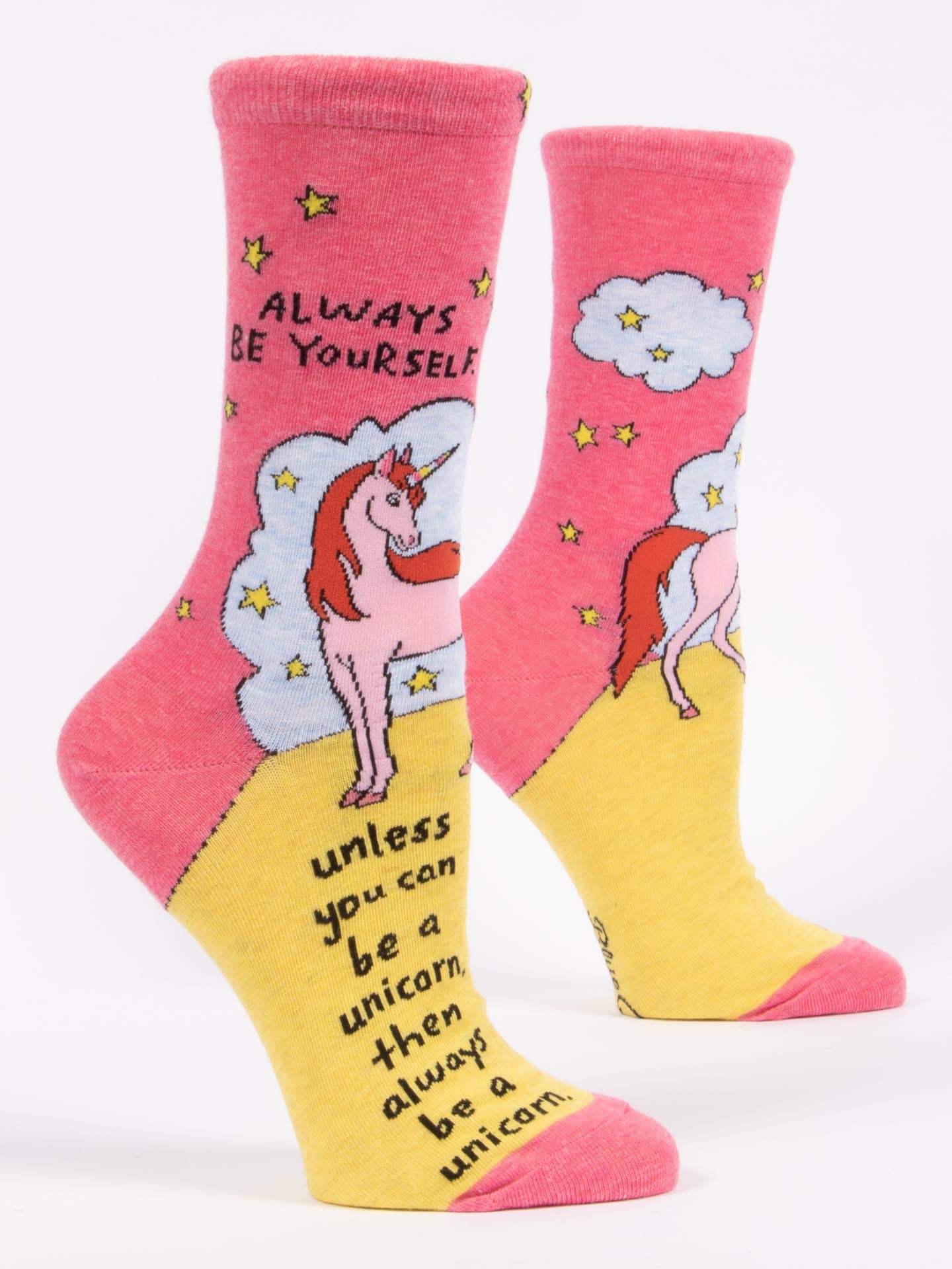 Blue Q Women’s Crew – “Always Be A Unicorn Crew Socks”