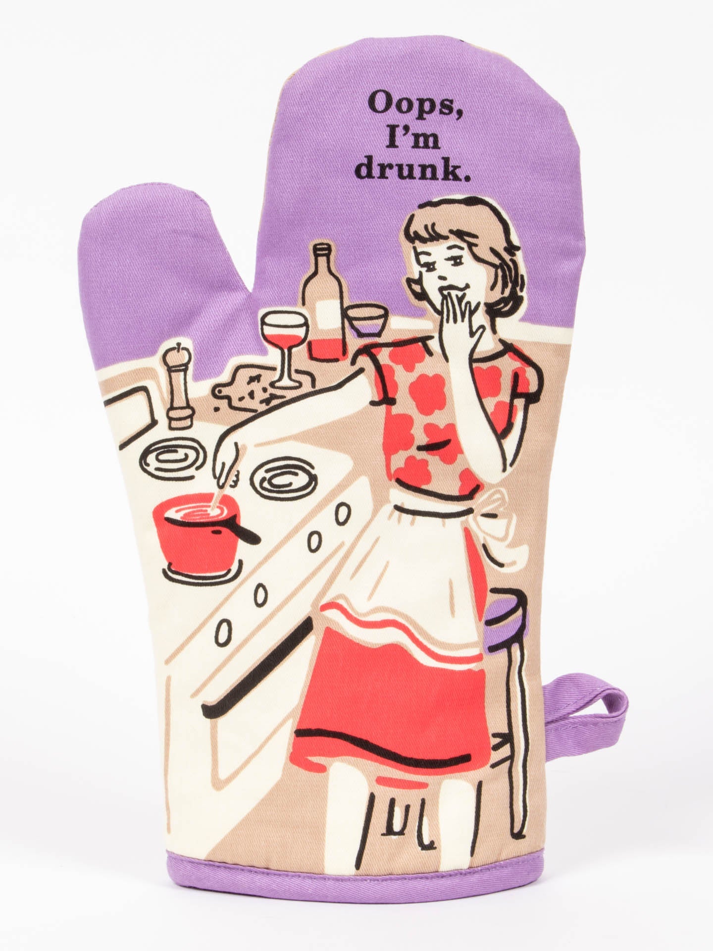 Blue Q Oven Mitt – “Oops, I'm Drunk Oven Mitt”