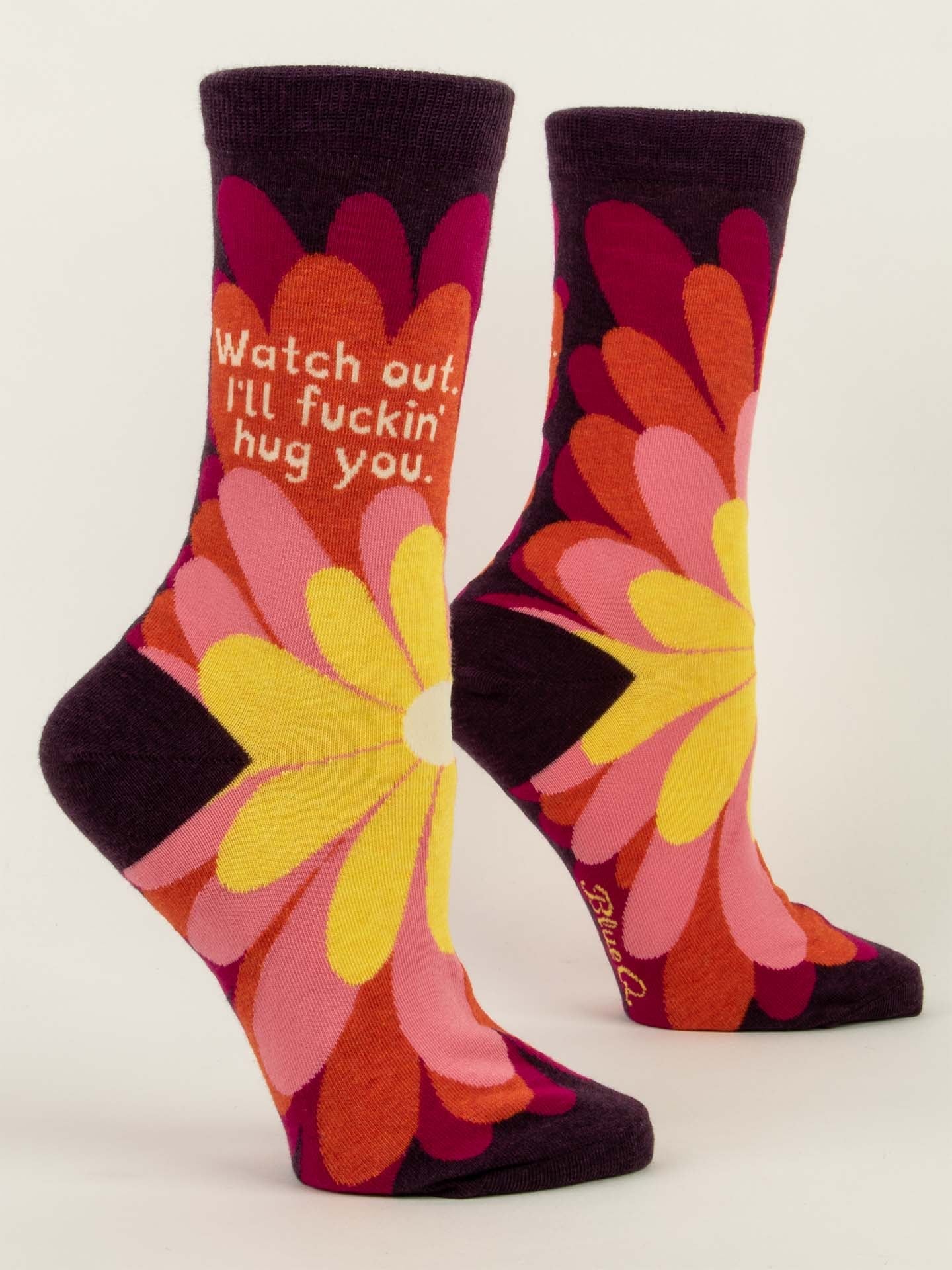 Blue Q Women’s Crew – “I'll Fuckin Hug You Crew Socks”