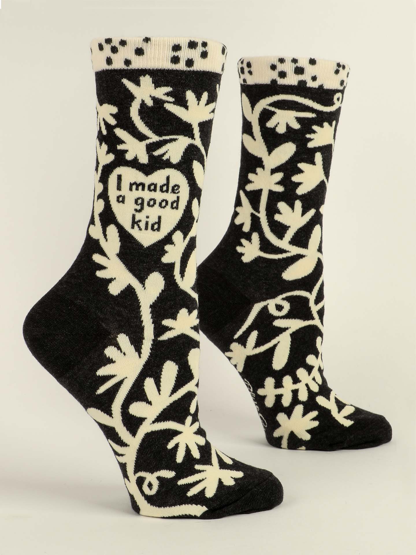 Blue Q Women’s Crew – “I Made A Good Kid Crew Socks”