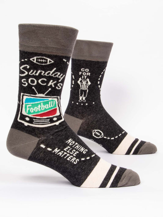 Blue Q Men’s Crew – “Sunday Men's Socks”