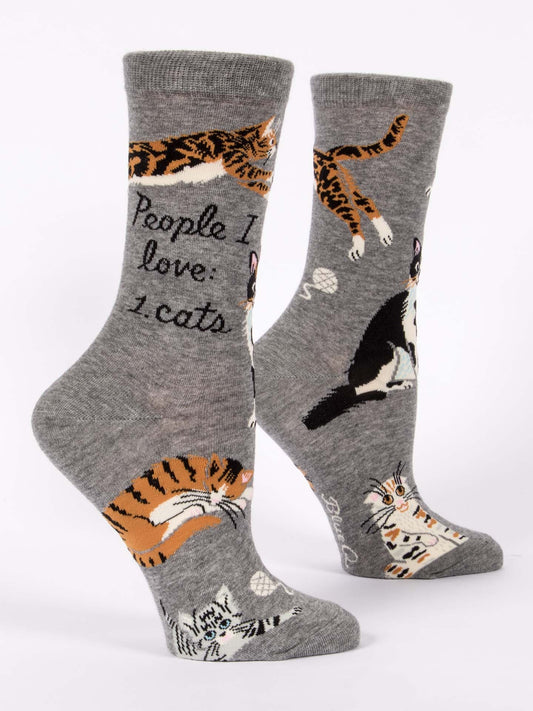 Blue Q Women’s Crew – “Cats! Crew Socks”