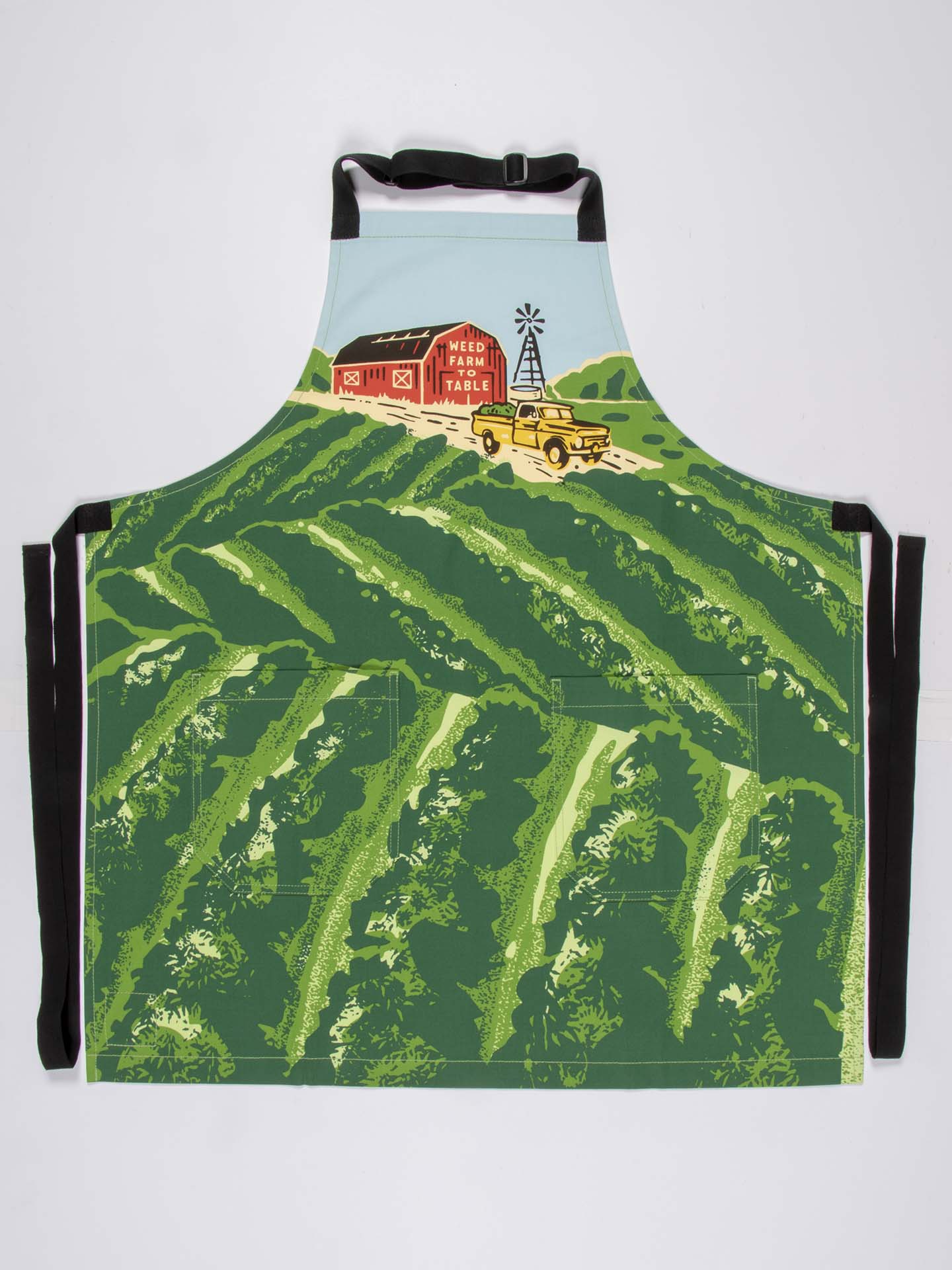 Blue Q Apron – “TRY ME – Weed Farm To Table Apron”