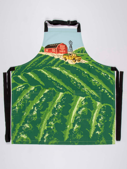 Blue Q Apron – “TRY ME – Weed Farm To Table Apron”