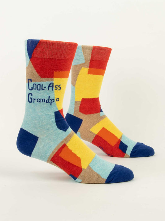 Blue Q Men’s Crew – “Cool‑Ass Grandpa Men's Socks”