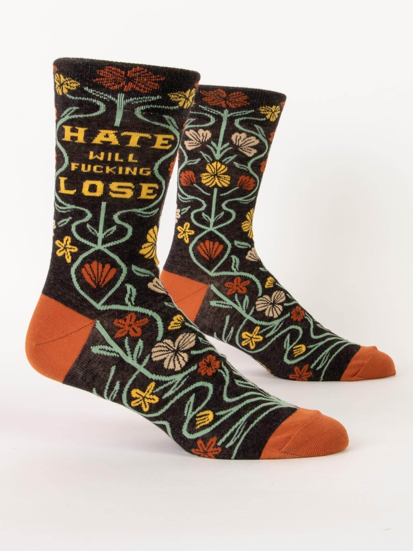 Blue Q Women’s Crew – “Hate Will Fucking Lose Crew Socks”