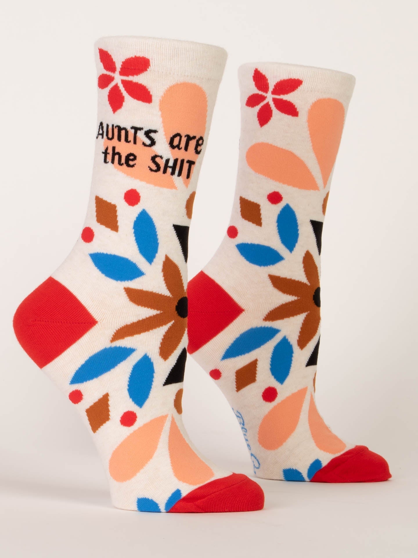 Blue Q Women’s Crew – “Aunts Are The Shit Crew Socks”