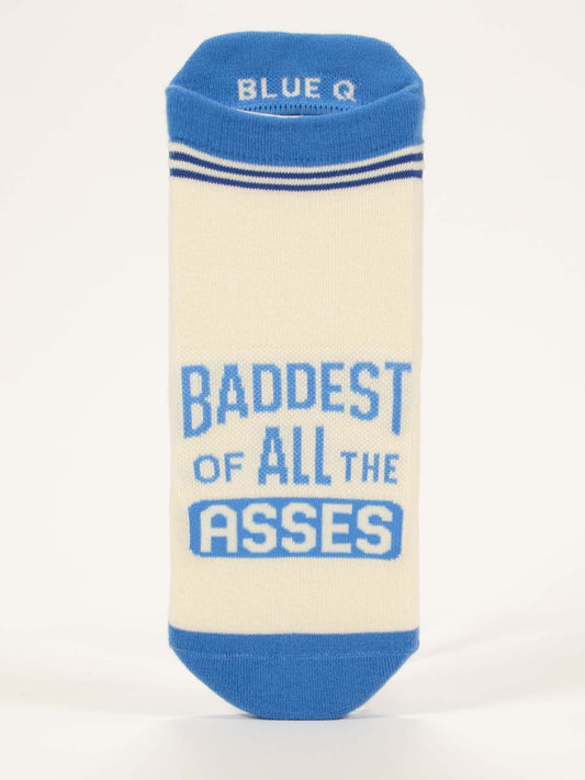 Blue Q Men’s Crew – “Baddest of Asses Men's Socks”