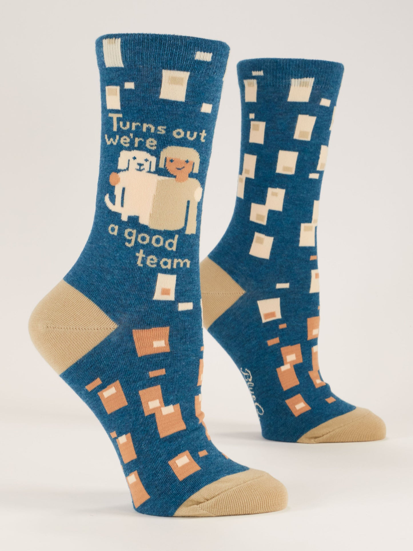 Blue Q Women’s Crew – “We're A Good Team Crew Socks”