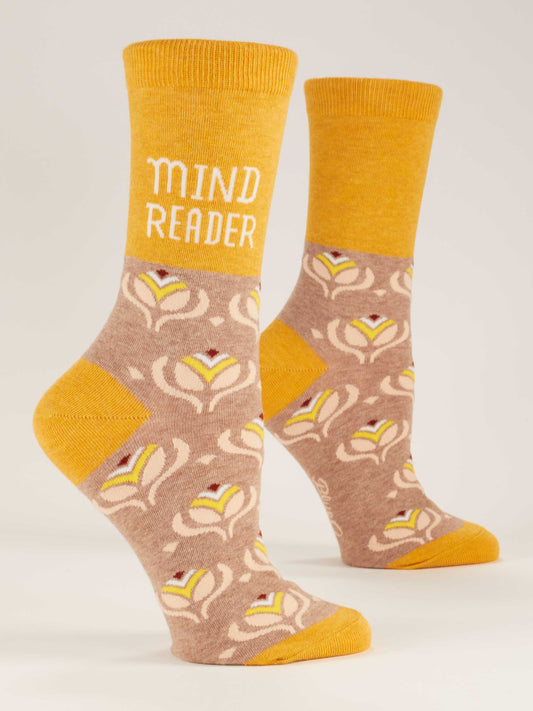Blue Q Women’s Crew – “Mind Reader Crew Socks”