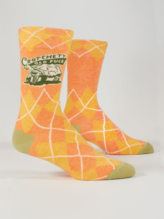Blue Q Men’s Crew – “Crotchety Old Fuck Men's Socks”